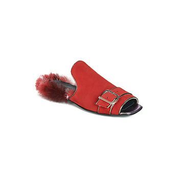 OBSENTUM  women's Mules / Casual Shoes in Red. Sizes available:3.5,4,5,6,7,8