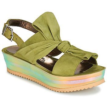 CONDE  women's Sandals in Green. Sizes available:3.5,4,6