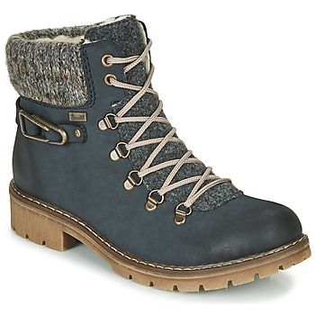 Y9131-16  women's Mid Boots in Blue. Sizes available:4,5,6,6.5