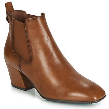 ANDREA  women's Low Ankle Boots in Brown. Sizes available:7.5