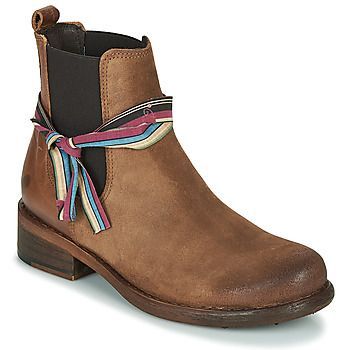 MOLDA  women's Mid Boots in Brown. Sizes available:3.5,6,7.5