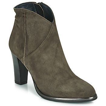 PELMA  women's Low Ankle Boots in Kaki. Sizes available:3.5,4,5,6,6.5,7.5
