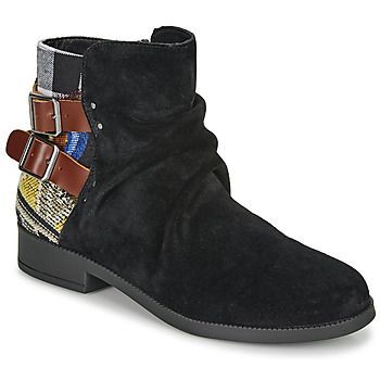 OTTAWA PATCH  women's Mid Boots in Black. Sizes available:3.5
