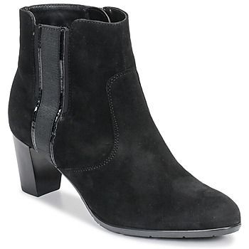 43413-73  women's Low Ankle Boots in Black. Sizes available:3,4,5,6,8,3.5