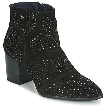 LESLY  women's Low Ankle Boots in Black. Sizes available:2.5