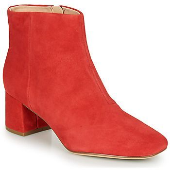SHEER FLORA  women's Low Ankle Boots in Red. Sizes available:3