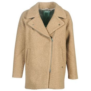 DALIA  women's Coat in Beige. Sizes available:S,M,L,XS
