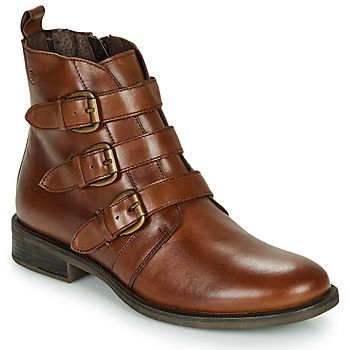 LENA  women's Mid Boots in Brown. Sizes available:3.5,6.5,7,3