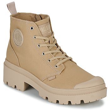 PALLABASE TWILL  women's Shoes (High-top Trainers) in Beige
