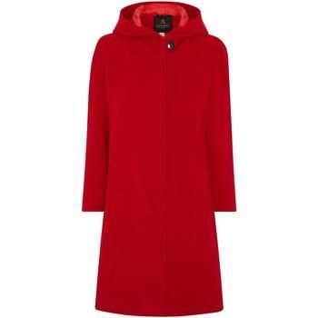 De La Creme Faux Wool Hooded Wnter Coat  women's Parka in Red