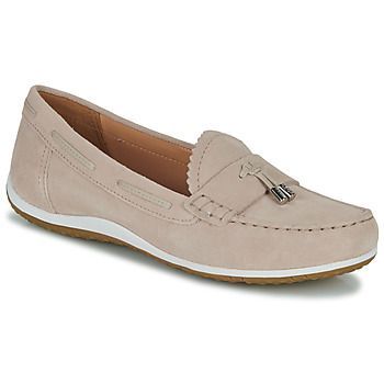 D VEGA MOC  women's Loafers / Casual Shoes in Beige