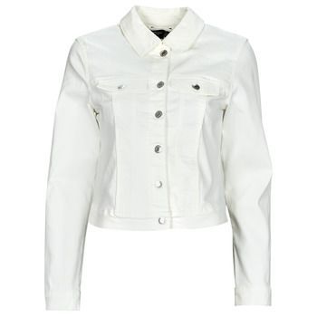 VMLUNA LS SLIM DNM JACKET MIX GA NOOS  women's Denim jacket in White