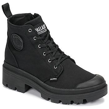 PALLABASE TWILL  women's Shoes (High-top Trainers) in Black