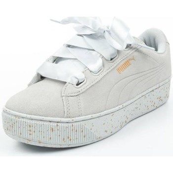 Vikky Platform Ribbon  women's Shoes (Trainers) in White