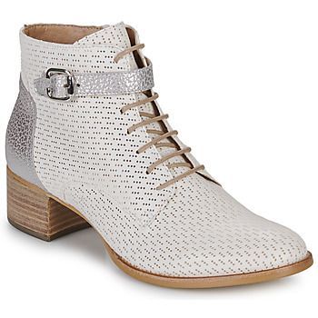 S1176P  women's Low Ankle Boots in White