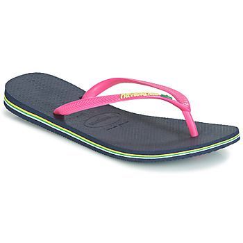 SLIM BRASIL LOGO  women's Flip flops / Sandals (Shoes) in Pink