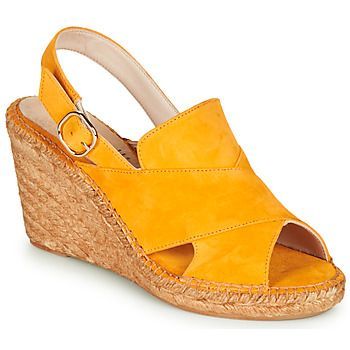 MARIE  women's Sandals in Yellow. Sizes available:4,5,6.5,7.5,3