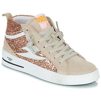 GIBRA-9397  women's Shoes (High-top Trainers) in Gold