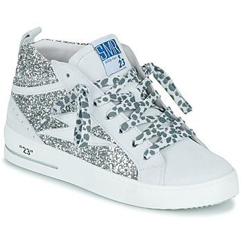 GIBRA-9398  women's Shoes (High-top Trainers) in Silver
