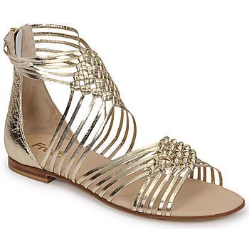 7479-100-PLATINO  women's Sandals in Gold