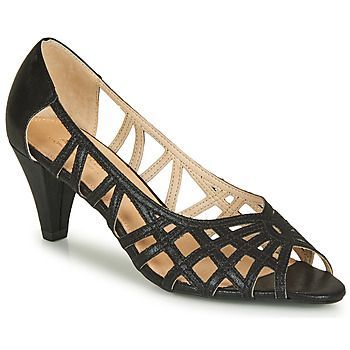 PRISCA  women's Court Shoes in Black. Sizes available:3.5,4,5,6,6.5,7.5