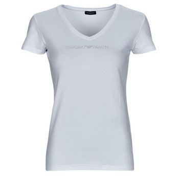 T-SHIRT V NECK  women's T shirt in White