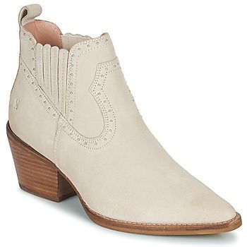 Jukeson  women's Low Ankle Boots in Beige