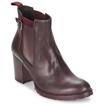 NAPOLI  women's Low Ankle Boots in Red