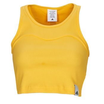 LNG RIB TANK  women's Vest top in Yellow