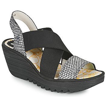 YAJI  women's Sandals in Black. Sizes available:3,6,7,8
