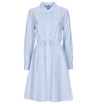 ITHAKA KNEE SHIRT-DRESS LS  women's Dress in Blue