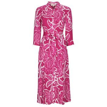 CHARLENE ROBE  women's Long Dress in Pink