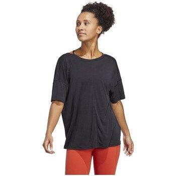 Yoga Studio Oversized Tee  women's T shirt in Black