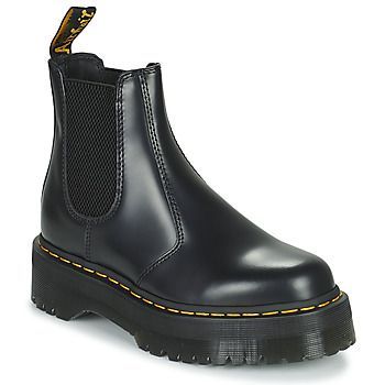 2976 Quad Polished Smooth  women's Mid Boots in Black