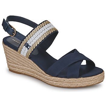 GOLDEN WEBBING MID WEDGE  women's Sandals in Marine