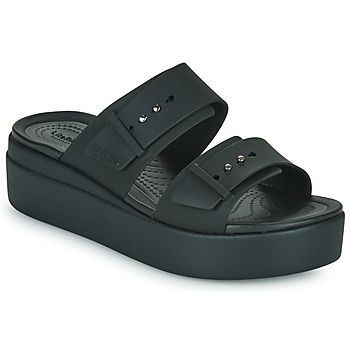 CROCS BROOKLYN SANDAL LOWWDG W  women's Mules / Casual Shoes in Black