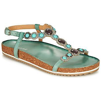 ETHEL  women's Sandals in Blue. Sizes available:3.5,4,6,6.5,7.5