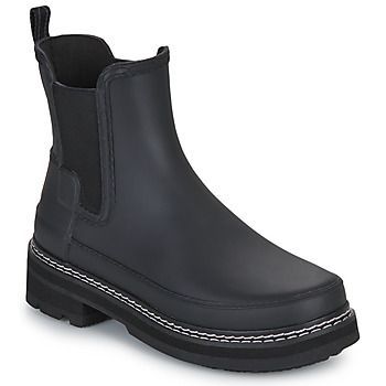 Refined Stitch Detail Chelsea Boots  women's Mid Boots in Black