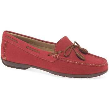 Boat II Womens Moccasins  women's Loafers / Casual Shoes in Red. Sizes available:4,5,6,7,8