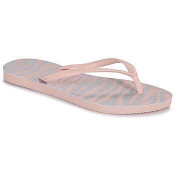 SLIM ANIMALS GLITTER  women's Flip flops / Sandals (Shoes) in Pink