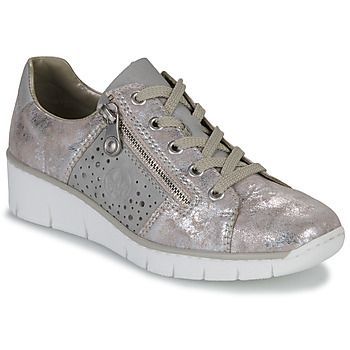 RIKTUS  women's Shoes (Trainers) in Silver