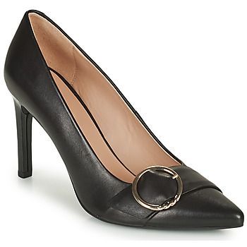 FAVIOLA  women's Court Shoes in Black. Sizes available:3,4,5,6,7,7.5