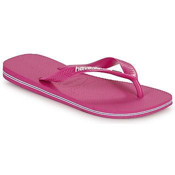 BRASIL LOGO  women's Flip flops / Sandals (Shoes) in Pink