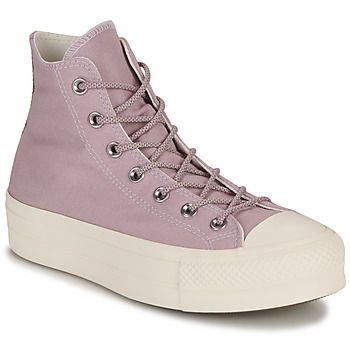 CHUCK TAYLOR ALL STAR LIFT PLATFORM SUMMER UTILITY-LUCID LILAC/V  women's Shoes (High-top Trainers) in Purple