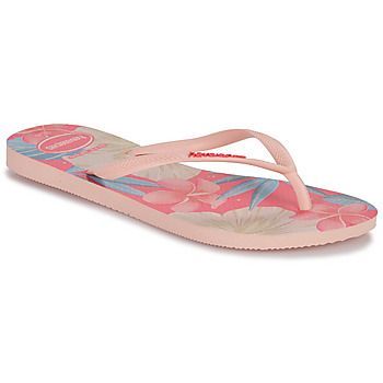 SLIM FLORAL  women's Flip flops / Sandals (Shoes) in Pink
