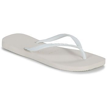 SLIM SQUARE  women's Flip flops / Sandals (Shoes) in White