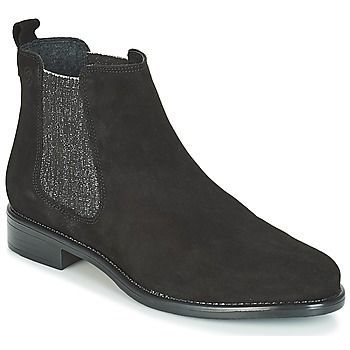 JUWAYRIA  women's Mid Boots in Black. Sizes available:3.5