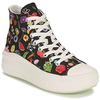 CHUCK TAYLOR ALL STAR MOVE-FESTIVAL- JUICY GREEN GRAPHIC  women's Shoes (High-top Trainers) in Multicolour