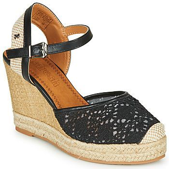 LARENA  women's Sandals in Black. Sizes available:6,6.5,7.5