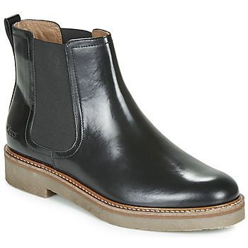 OXFORDCHIC  women's Mid Boots in Black. Sizes available:3,4,5,6,6.5 / 7,8
